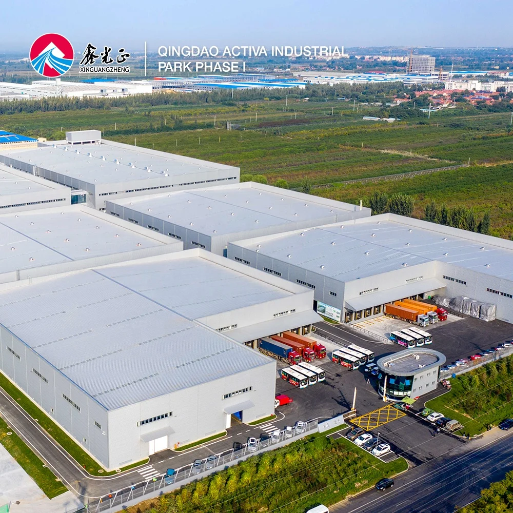 Современный новый стиль, предварительно обработанная стальная конструкция, пляжный зонт, фабричные мастерские