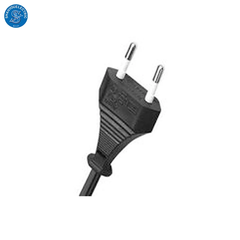  Кабель переменного тока Iec C7 в европейскую розетку Cee 0 75 6 футов 2 зубца 7/16 мм шнур питания штепсельная вилка европейского стандарта для