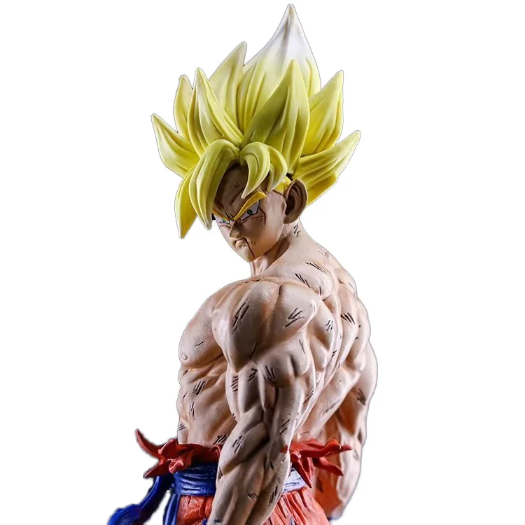 Модный стиль 43 см DBZ supersaiyan son goku Большая фигурка из ПВХ Статуя Модель Фигурки игрушки для коллекции