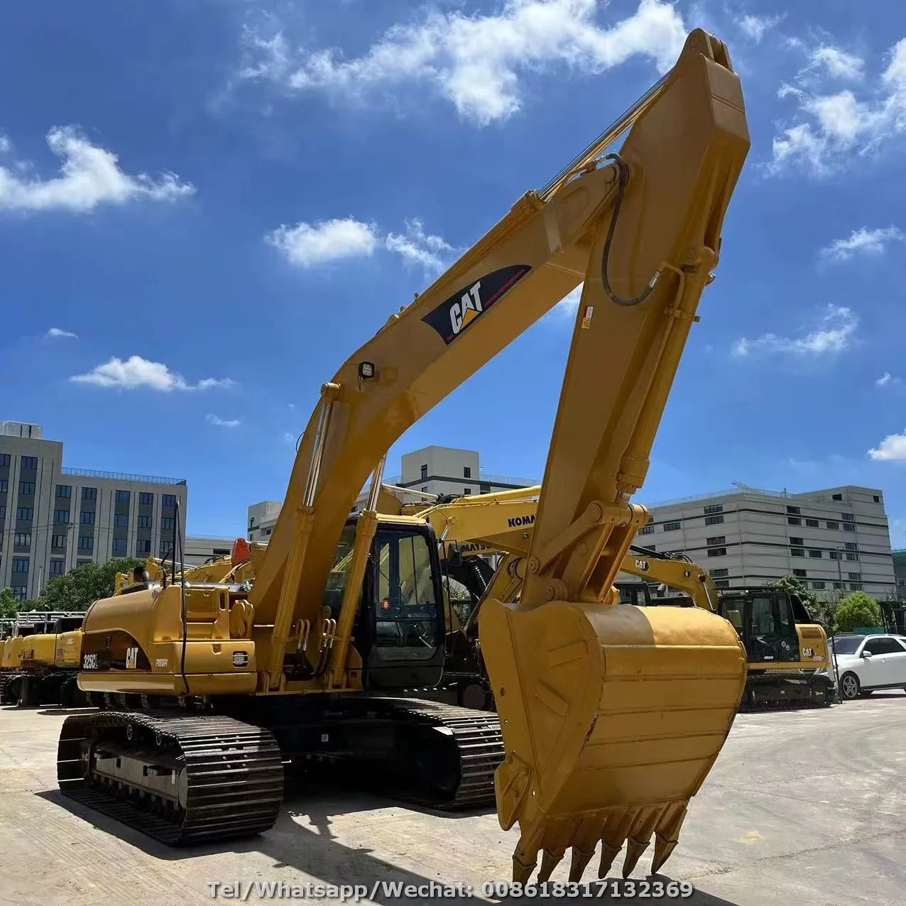Гидравлический экскаватор Caterpillar 325CL 25 тонн б/у Cat 320C 320CL гусеничный по низкой цене