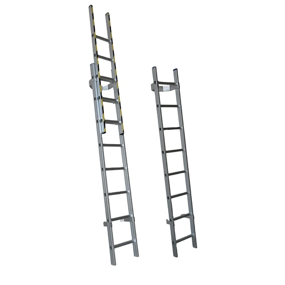 DX-4604 Aluminum Single Straight Stick Step Manhole Ladder Man-hole Foldable Step Ladder Safety Aluminum Telescopic Ladder