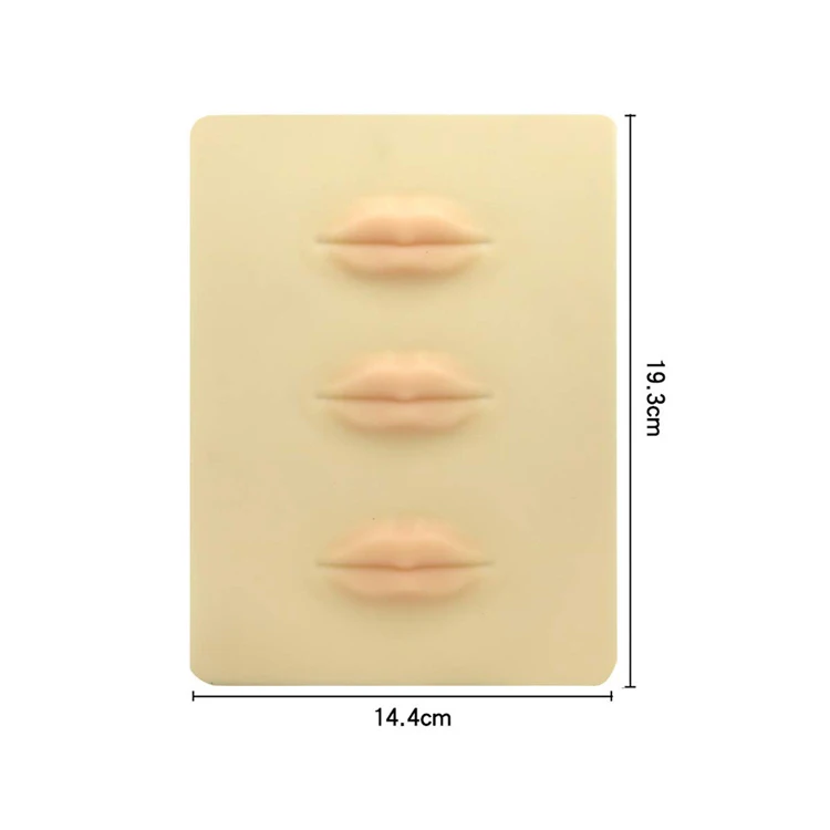 
High Quality Eyebrow Lip Latex Tattoo Ink 3D Microblading Silicone Pmu Permanent Thick Blank Inkless Lips Practice Skin 