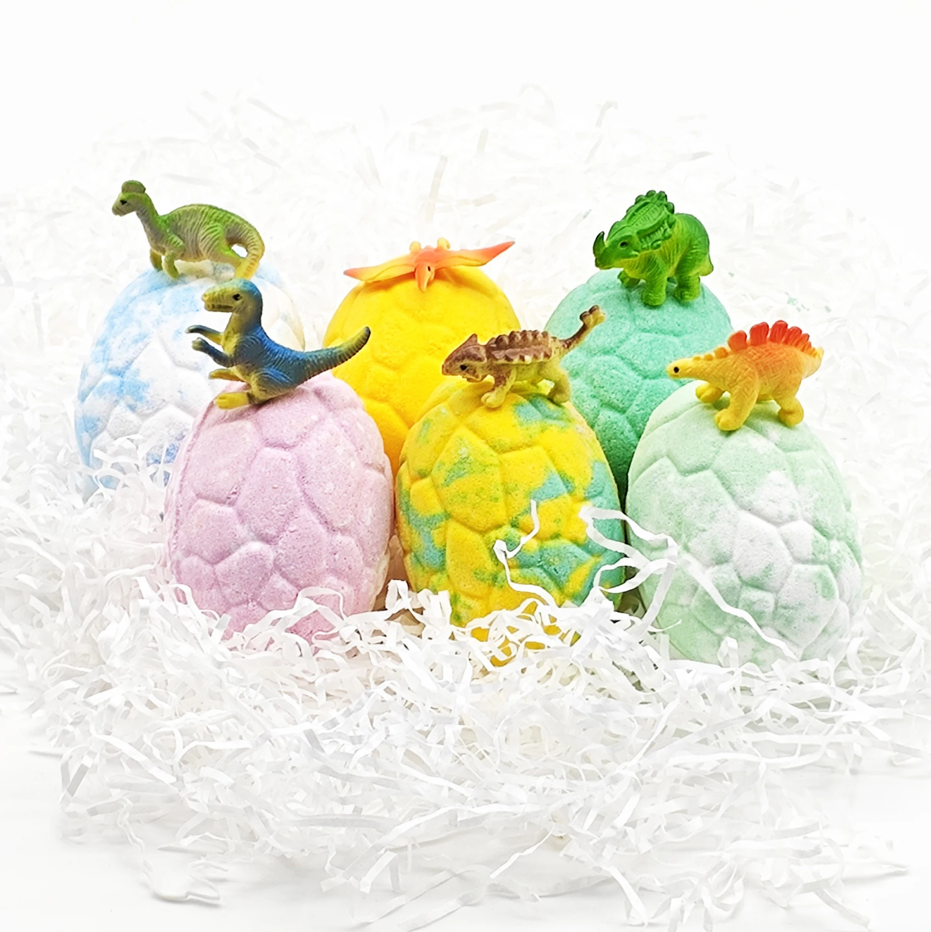 Private Label Bath Sal Ready to Ship Dinosaur Bath Bombs for Kids Bubble Bath Supplies Bombs Gift Set Organic Vegan