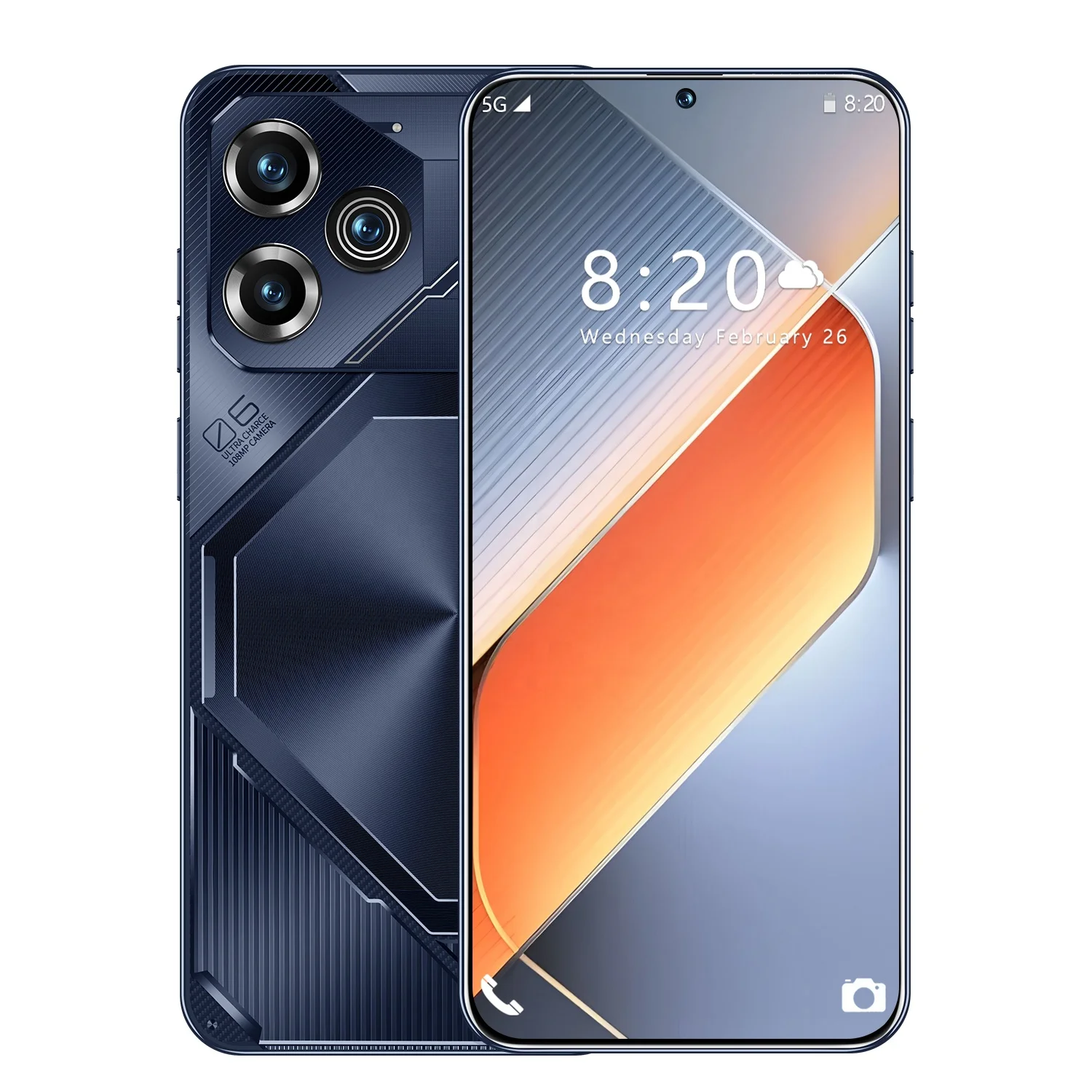 Wholesale high-quality Android smartphone POVA 6Pro 7.3-inch large screen Android 14.0 global version unlocked 4G 5G phones