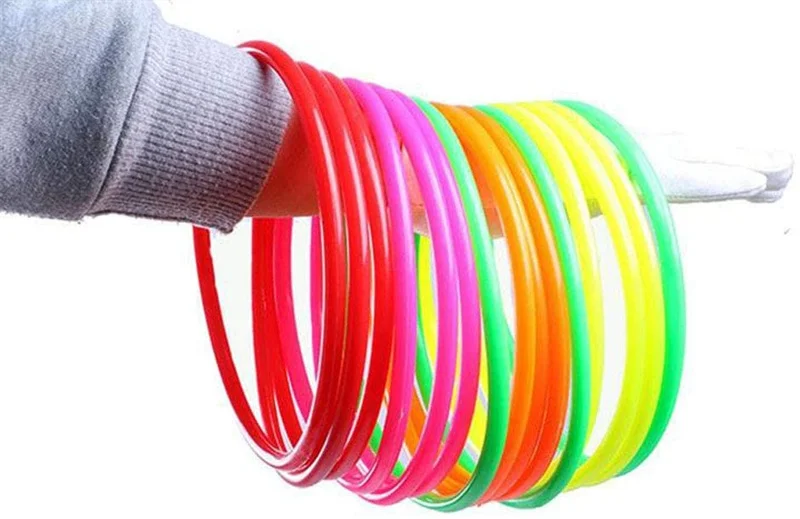 Colored Plastic Toss Rings 12 Inch Plastic Ring Agility Rings for Home