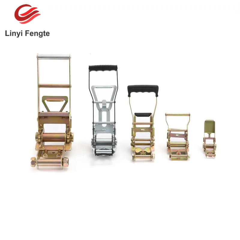 OEM 1Inch 25Mm 5T Steel Rubber Handle Ratchet Buckle For Lashing Strap