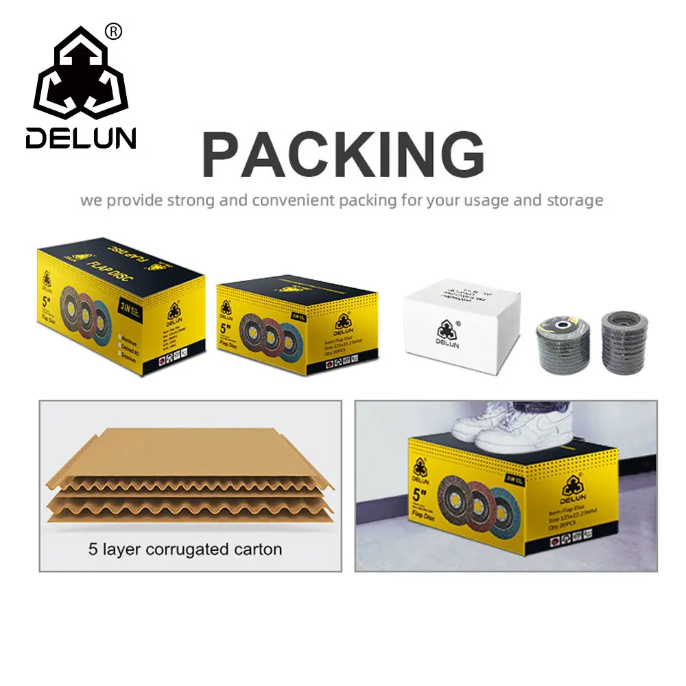 DELUN Free Samples And Cost Effective T27 Flat 4 inch Ceramic Flap Disc With Best Quality