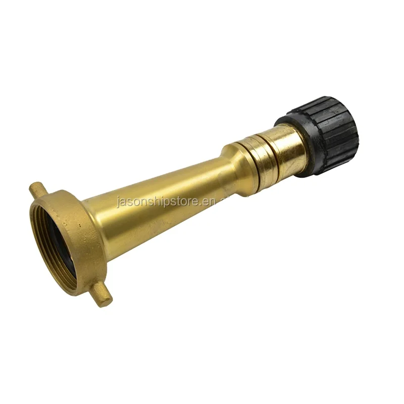 
IMPA 330831S Marine Brass Simple Type 3-Position Fire Hose Nozzle 