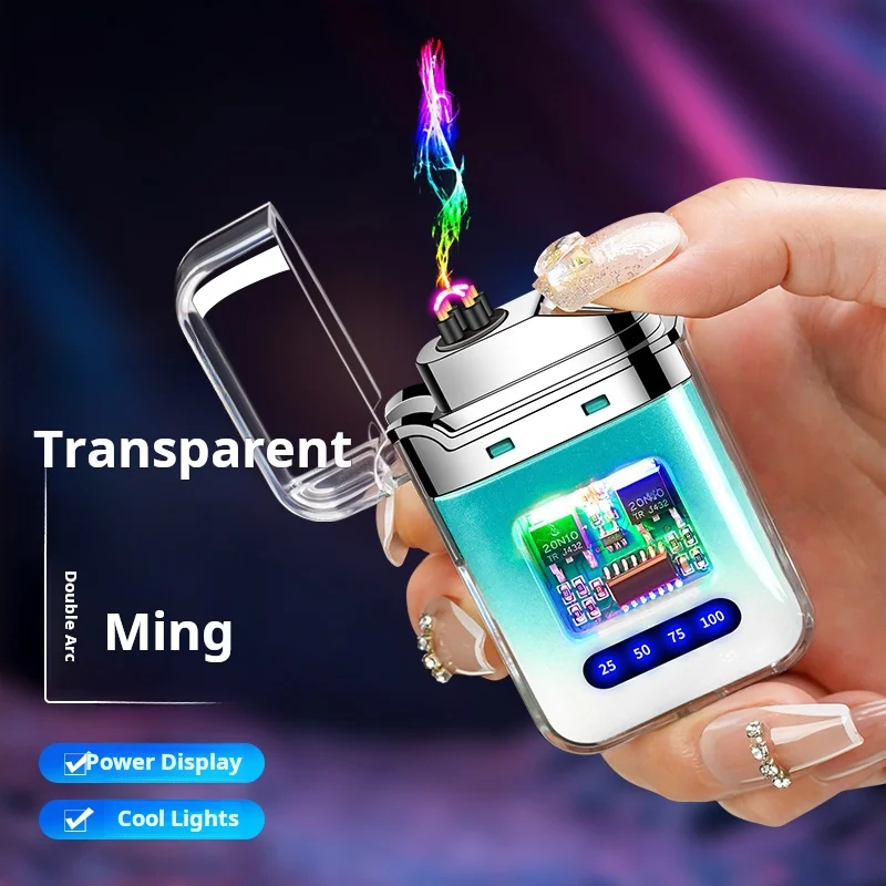 Factory Direct Mini USB Electric Lighter Rechargeable Plastic Pocket Cigarette Plasma Lighter with Logo Wholesale from China