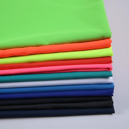 2023 zhejiang manufacturer colorful 100% polyester single jersey textile material dyed fabric
