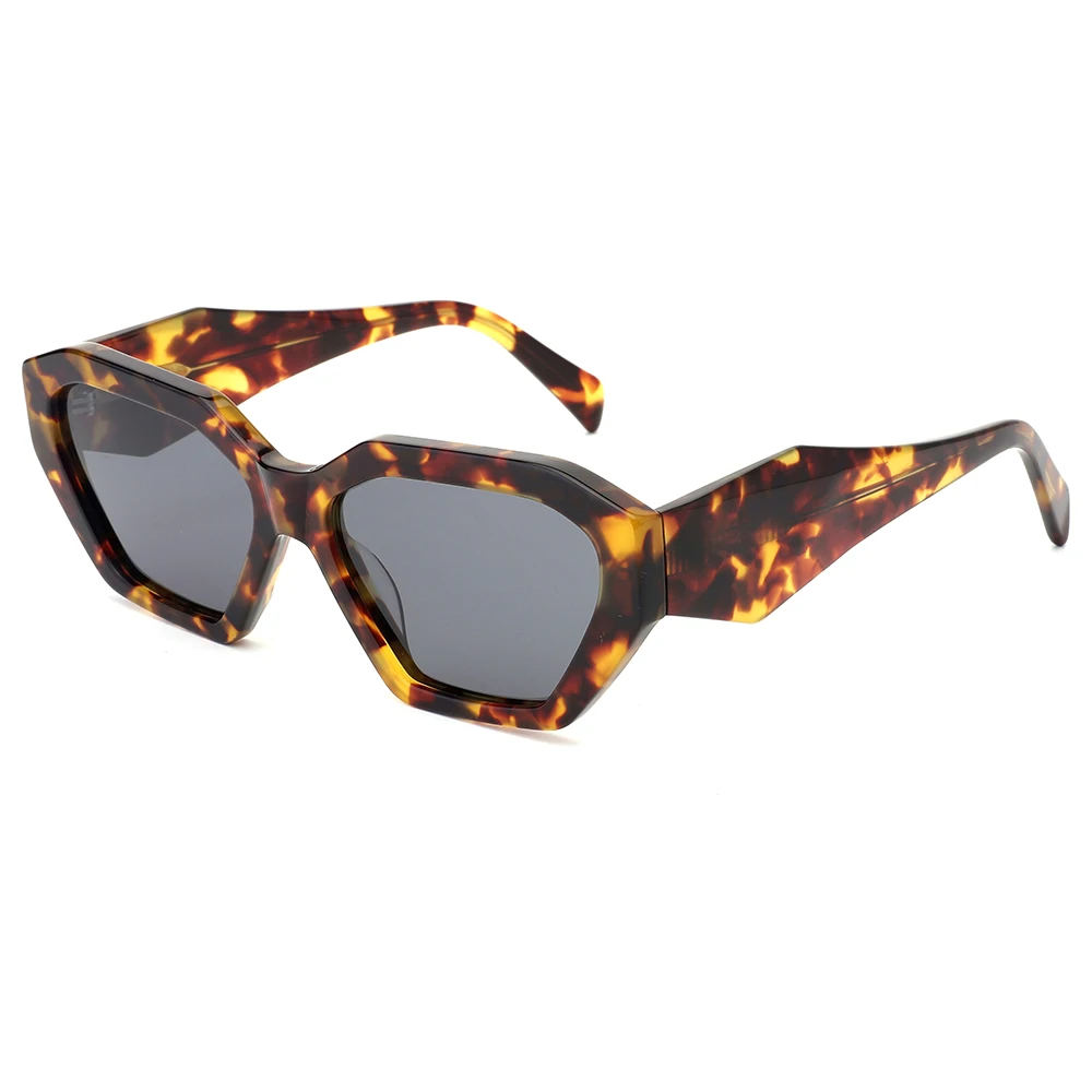 VIFF MB1064 OEM ODM Shades Eyewear Gafas De Sol Factory Manufacturer Handmade Luxury Style Polarized Marble Acetate Sunglasses
