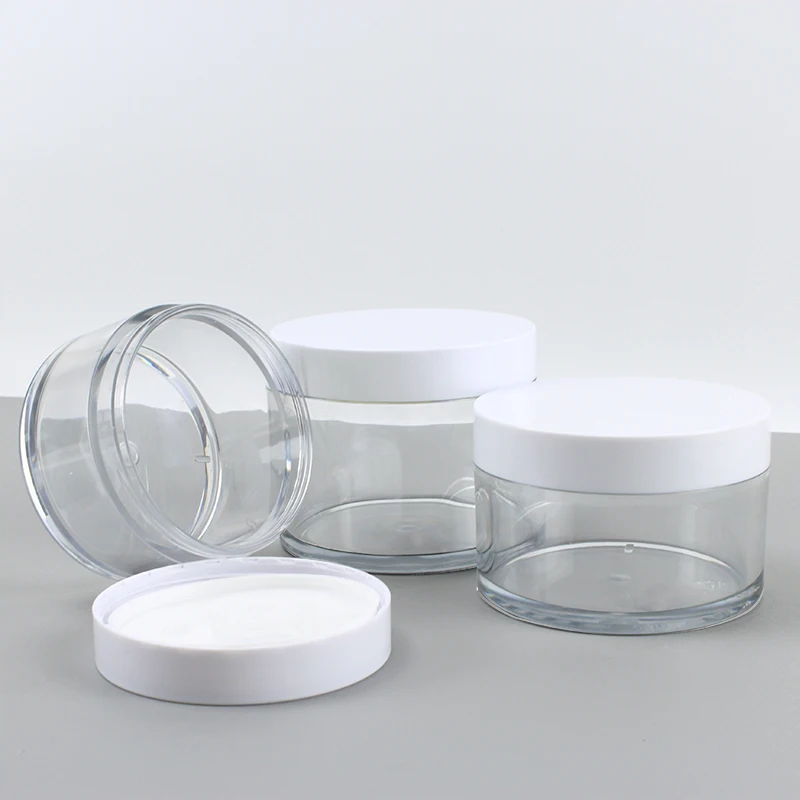 120g 150g PET plastic transparent thick wall round cream hair film jar mud film wide mouth plastic jar