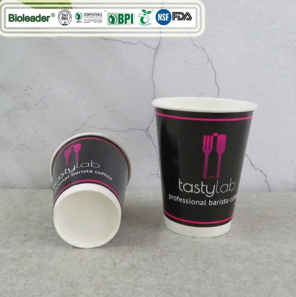 OEM Disposable Paper Coffee Cups with Lids, Insulated To Go Coffee Cup for Hot Beverage Drinking Cup for Home Party