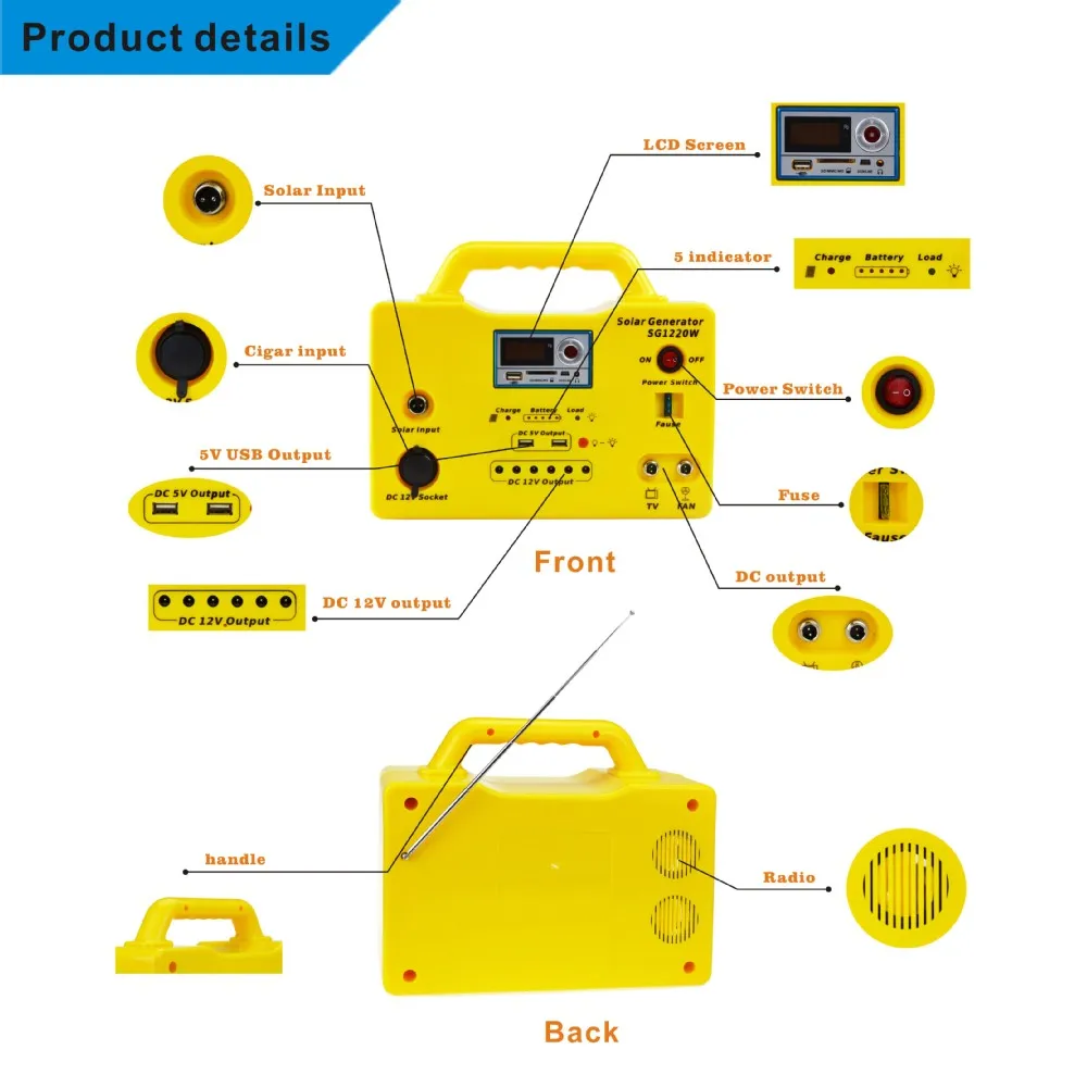 Hot Sale Dc Solar Panel Kits 30W Solar Home Light System