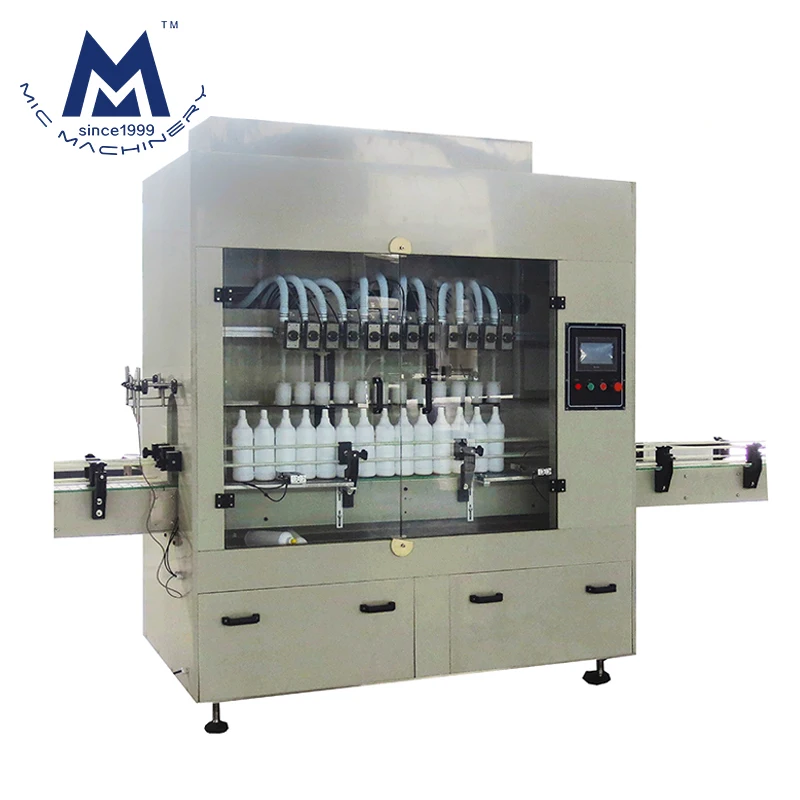 Full automatic 12 head vinegar spirit sanitizer disinfection corrosive liquid bleach filling machine