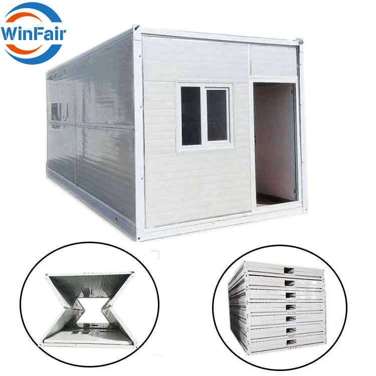 WinFair Portable Foldable Mobile Prefabricated Homes Extra Insulation Prefab Fold Out Tiny Folding Container House