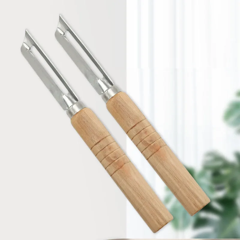 F1-519 Multifunctional stainless steel kitchen paring knife with wooden handle fruit knives
