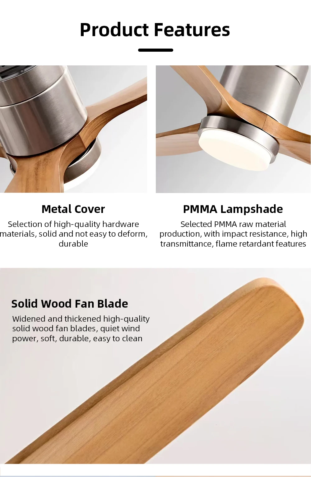 Indoor Restaurant Bedroom 3 Colors Smart Ceiling Fan Light Led Ceiling Fans With Remote Control