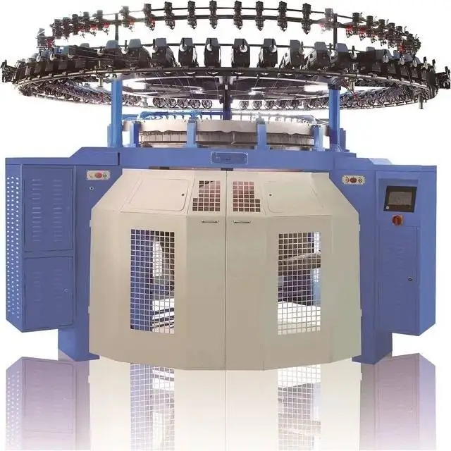 High Speed Single Jersey Open Width Circular Knitting Machine Fully Automatic Knitting Machine Groz Beckert Needles