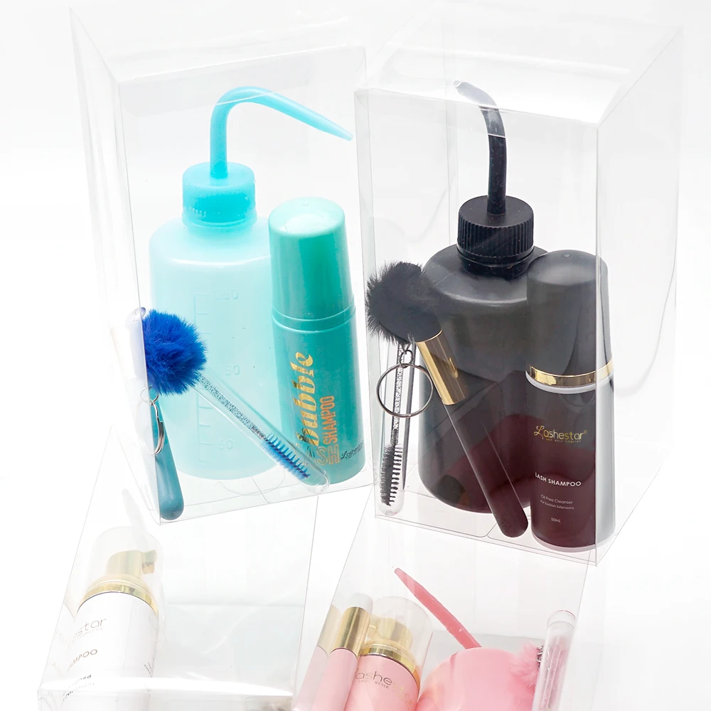 Wholesale 30ml 60ml 100ml 150ml Lash Shampoo Kit Vegan Eyelash Cleaning Foam Private Label Eyelash Foam Cleanser Set