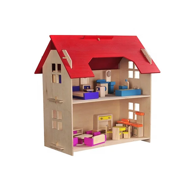3d Cardboard Puzzle Diy Education Toy Doll Houses Mini Furniture Set Toys for Sale Wooden High Wooden Wood Toys for Kids Unisex