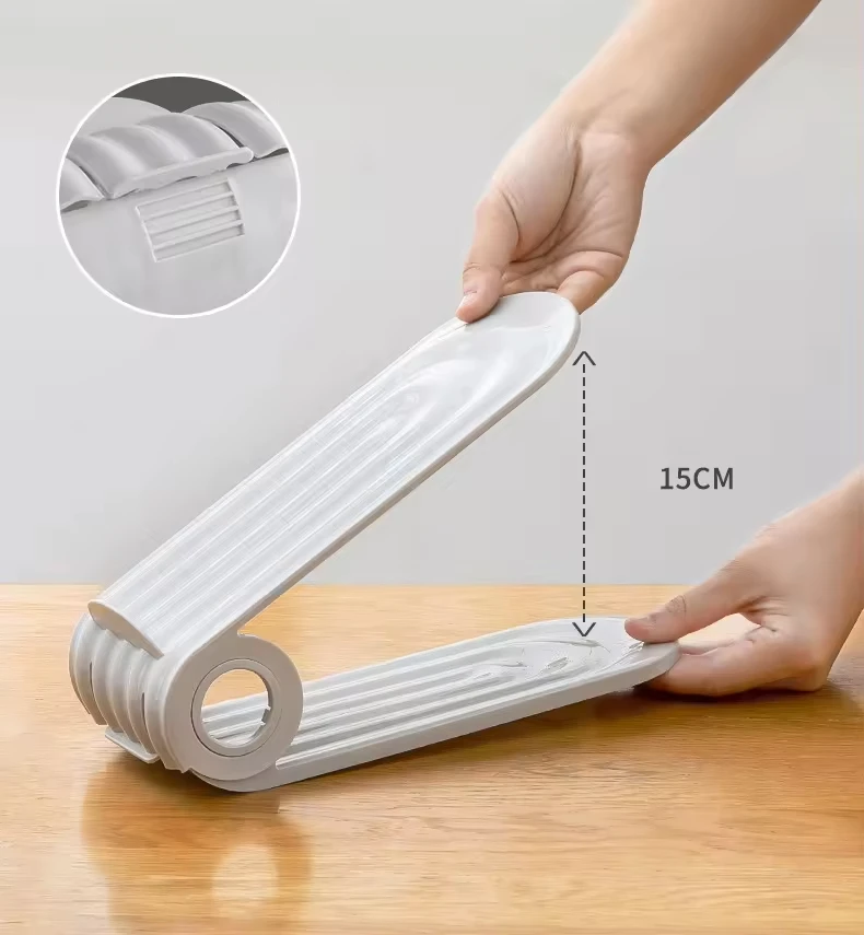 Low Price Space Saver Shoe Slots Adjustable Double Layer Stack Shoe Organizer Shoe Rack Organizador for Closet Organization