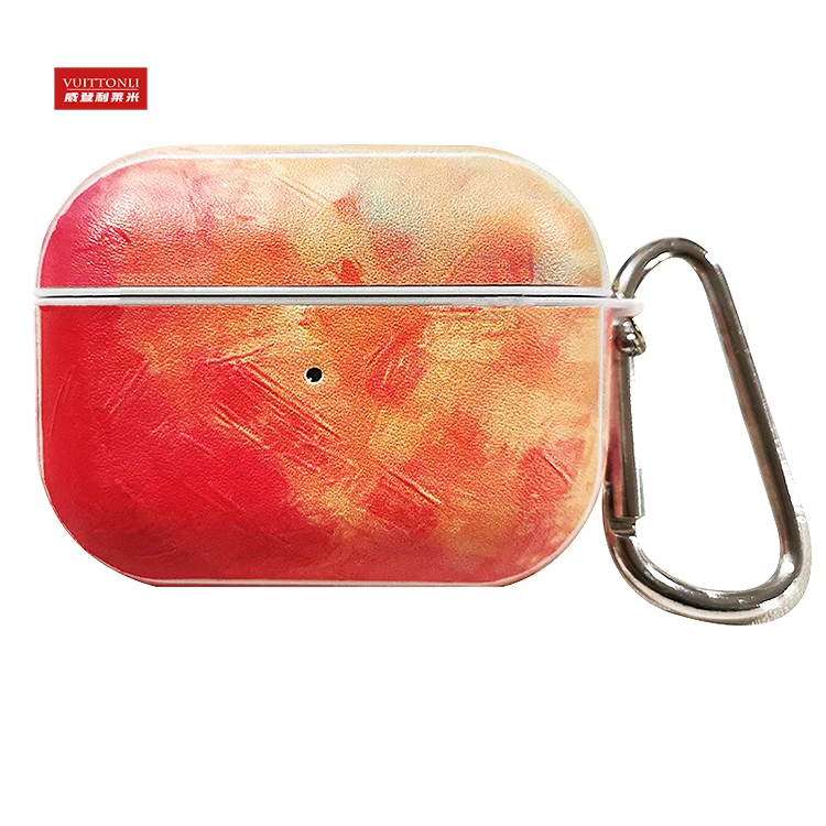 Special Pattern Color Design Leather 3D Protect Earphone Cover For Airpods Case 3D Protect Accessories