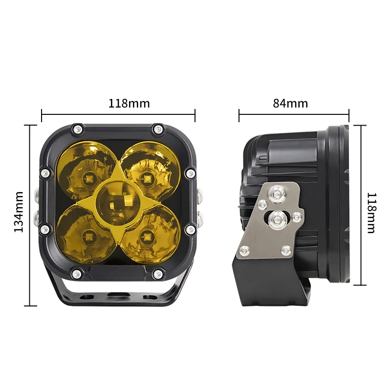 Led Light 95W Angel Eye Car Auto electrical system off road Work Driving lighting 5 inch running lights