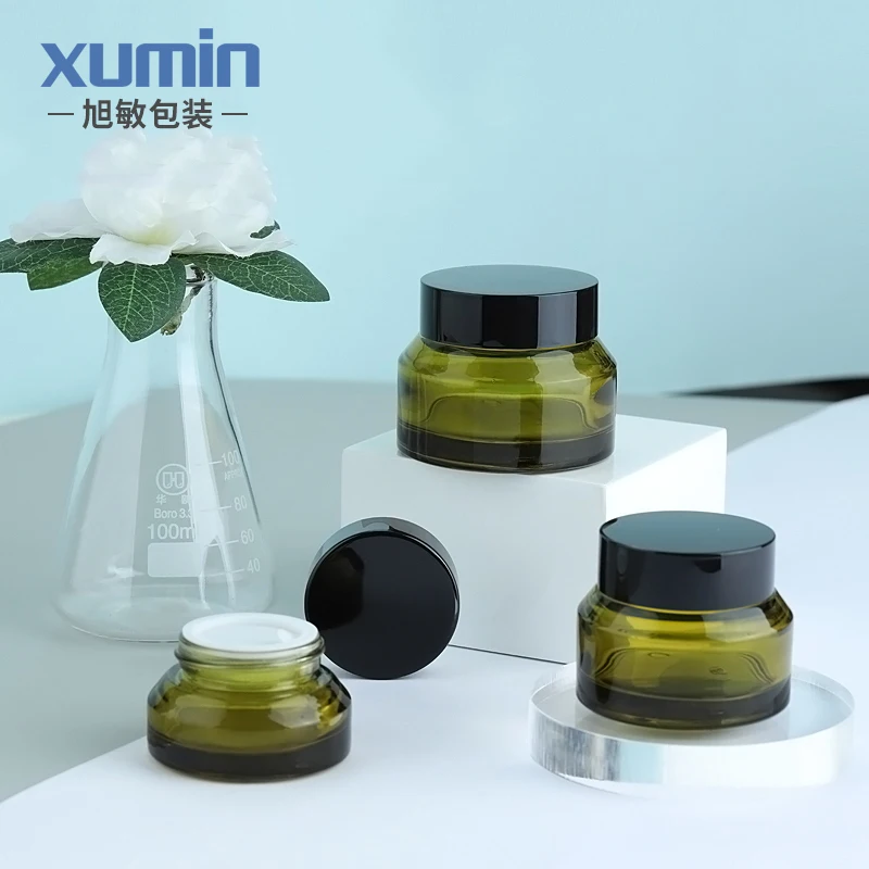 Luxury cosmetic containers 30g 50g cream jar for glass cosmetic jar 15G