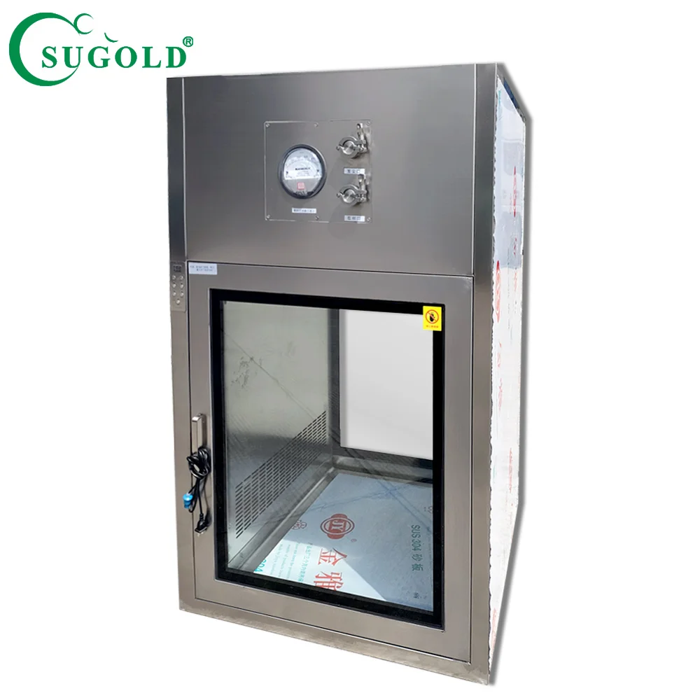 Clean Room Dynamic Pass Box Stainless Steel 304 Transfer Window Air Shower Pass Box
