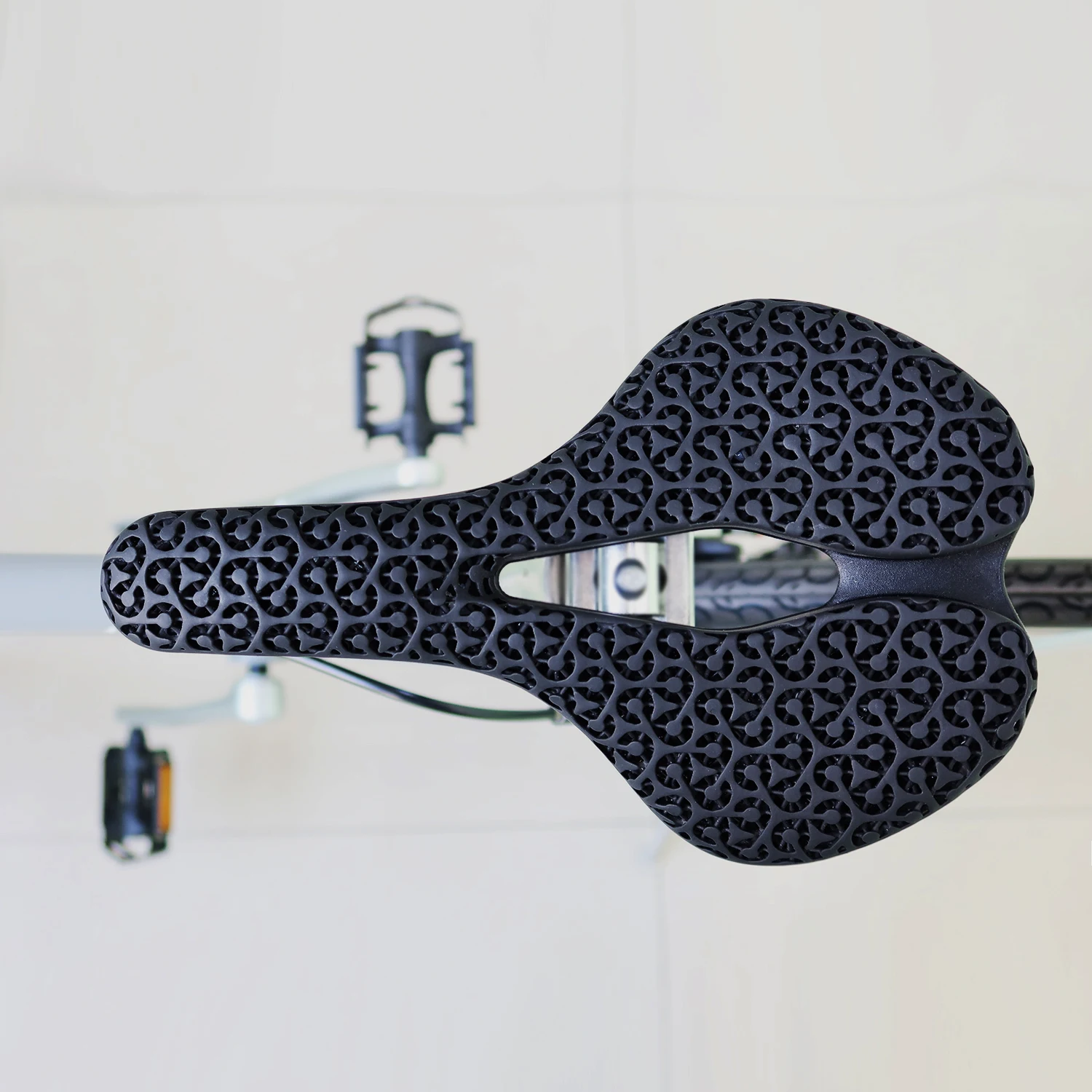 Comfortable Breathable Oversized Width 155mm 3D Printed Carbon Fiber Comfort Bicycle Seat Bike Saddle for Summer