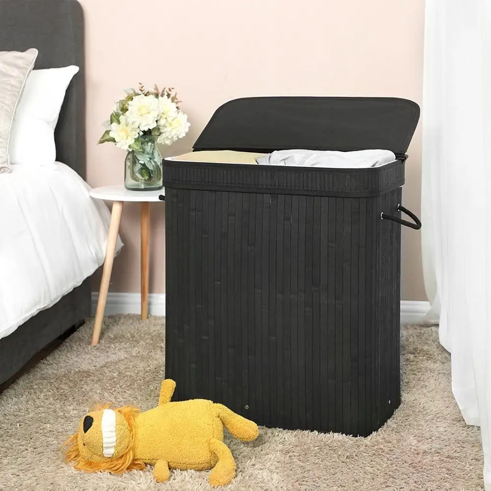 Hot Sale Household Hotel Bathroom Cheap Plastic Squars Modern Laundry Basket