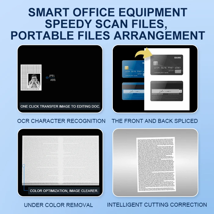 BAOSHARE 8MP A4 document camera Fixed Focus Folding Document Scanner