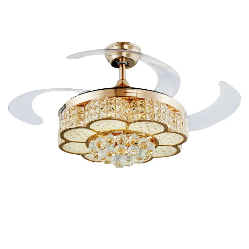 High class luxury light ceiling fan wall control modern ceiling fan with led light