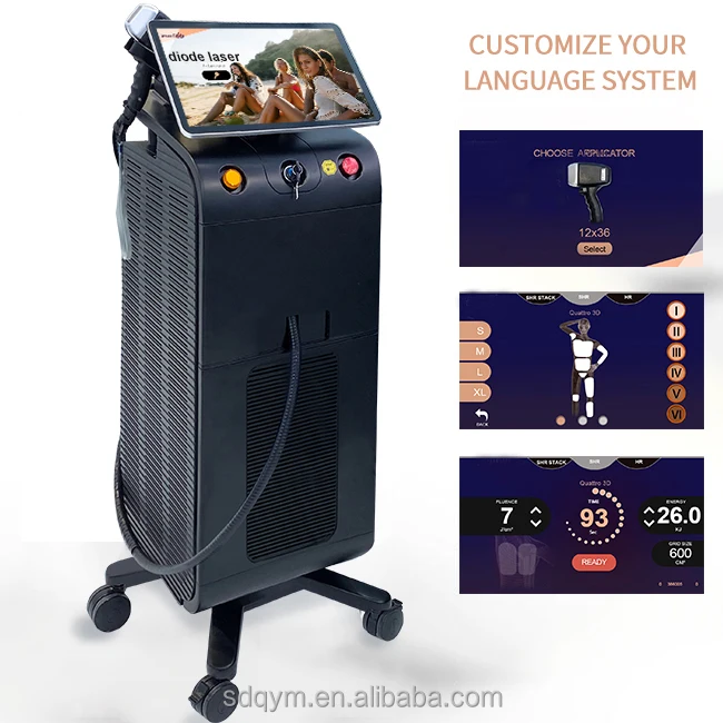 Medical Ce 808Nm Laser Diode Handle 755 808 1064  Laser Diode Hair Removal Machine