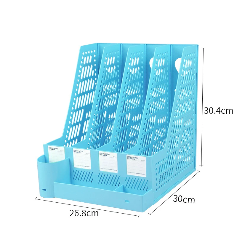Wholesale stackable sustainable office school supplies plastic desktop file organizer