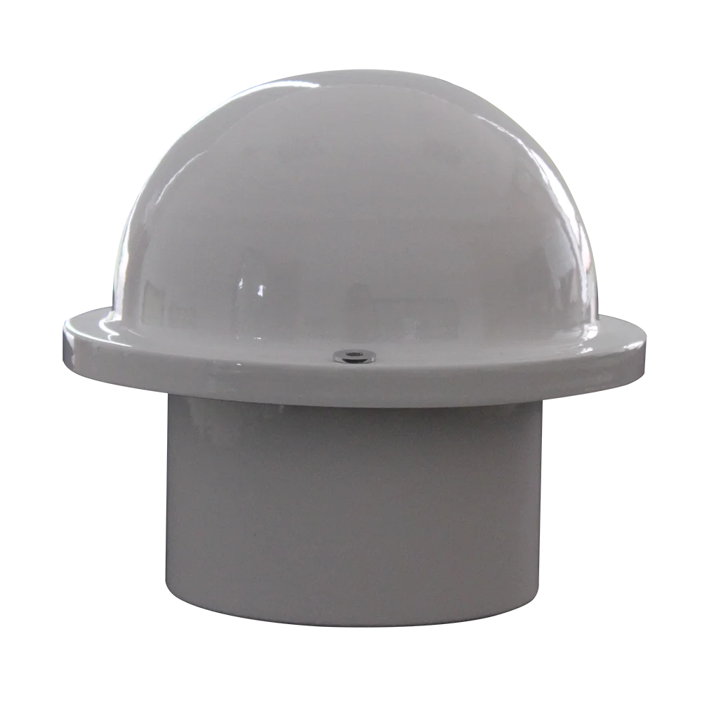 Powder coated waterproof aluminum air vent cap for fresh air system