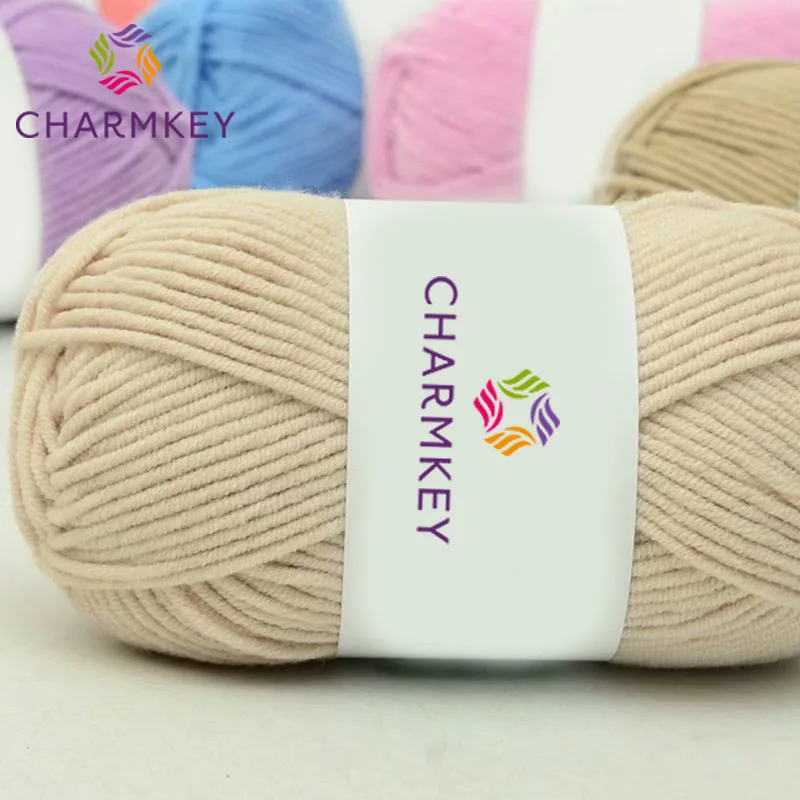 Hot sell acrylic cotton blended yarn super soft crochet milk cotton yarn 5ply for handcrafts