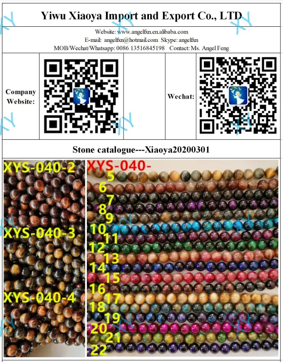 6mm Royal Blue Tiger Eye Stone Beads