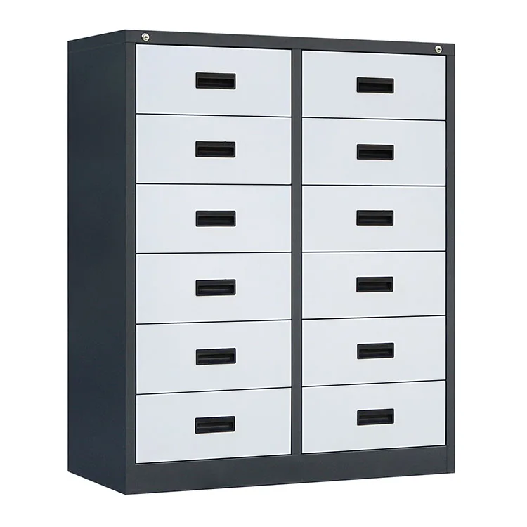 Steel File Filing Cabinet 2 3 4 5 6 8 9 12 Drawer Compartment Pigeonhole With Lock