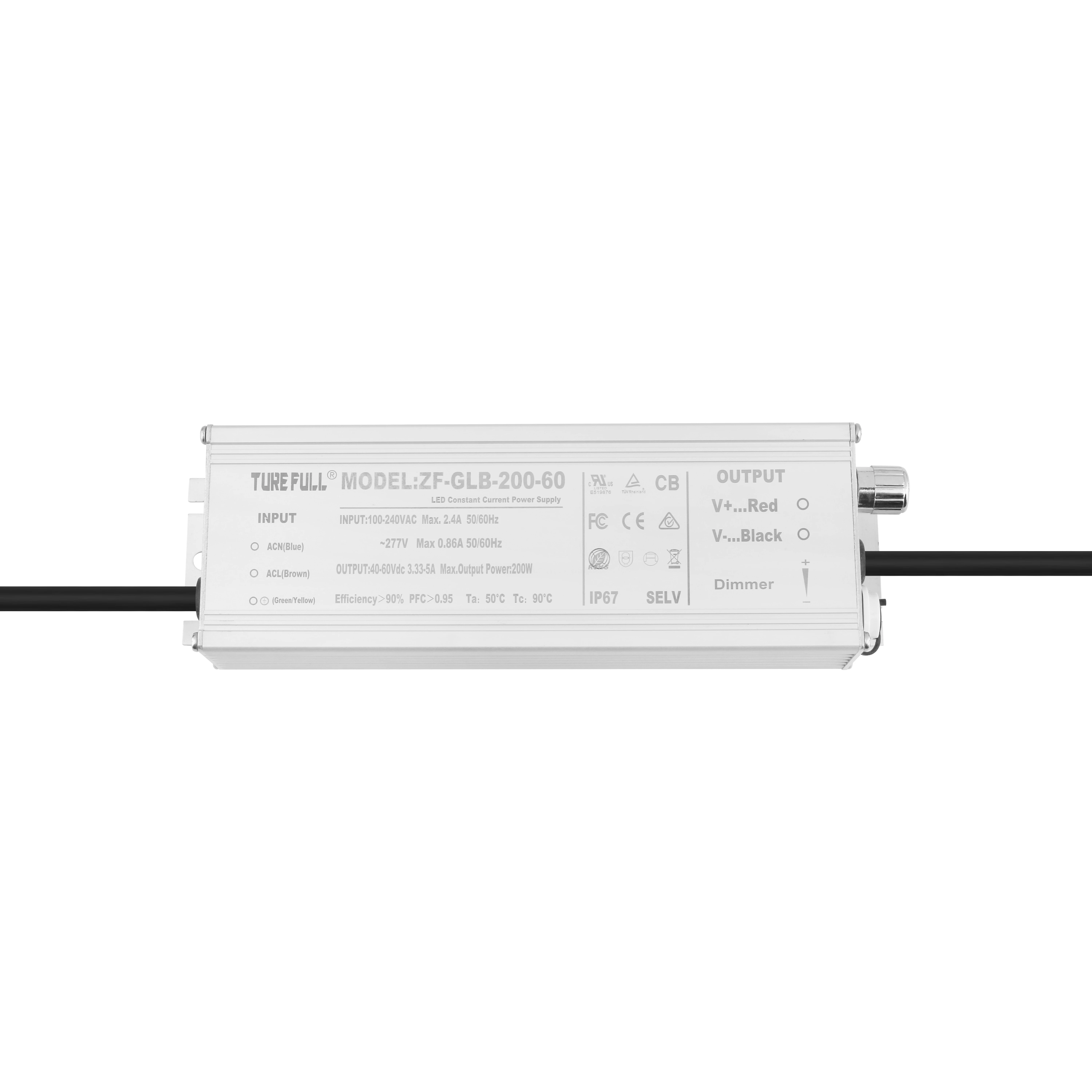 Wholesale IP67 Waterproof LED Switching Power Supply Dual AC Output 12V 24V 100w 200w 300w LED Driver