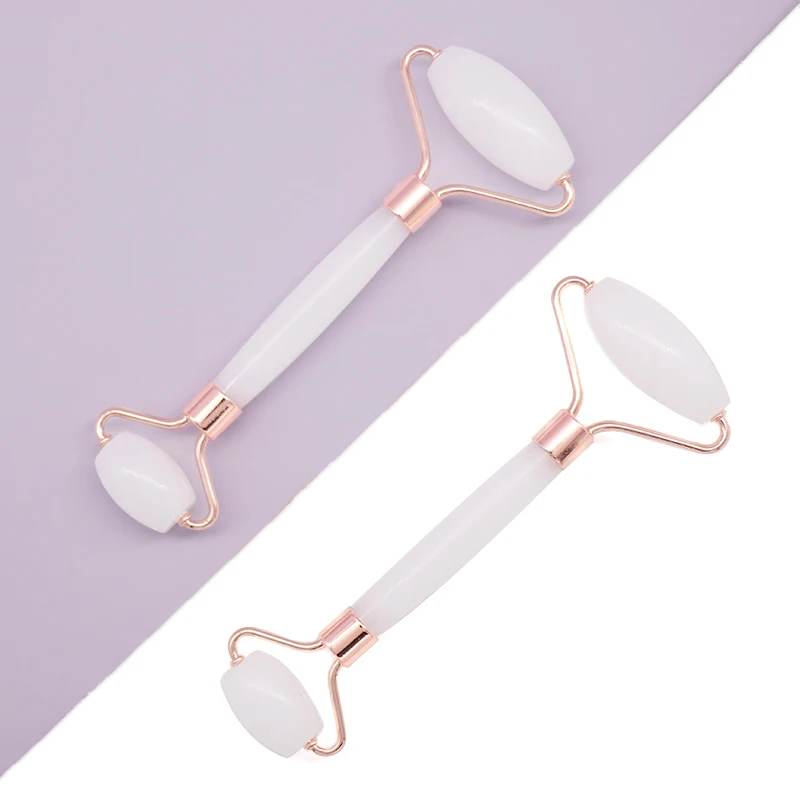 
Hot Selling OEM Private Label High Quality Therapy Stone Nephrite Anti Aging Natural Guasha Jade Crystal Face Roller 