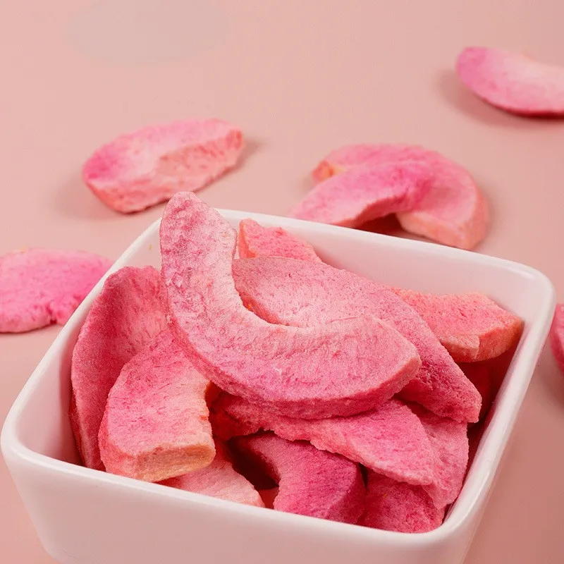 GT 1 кг розовый персик оптом Лидер продаж Сладкие Хрустящие закуски купить сублимационные сухофрукты мир