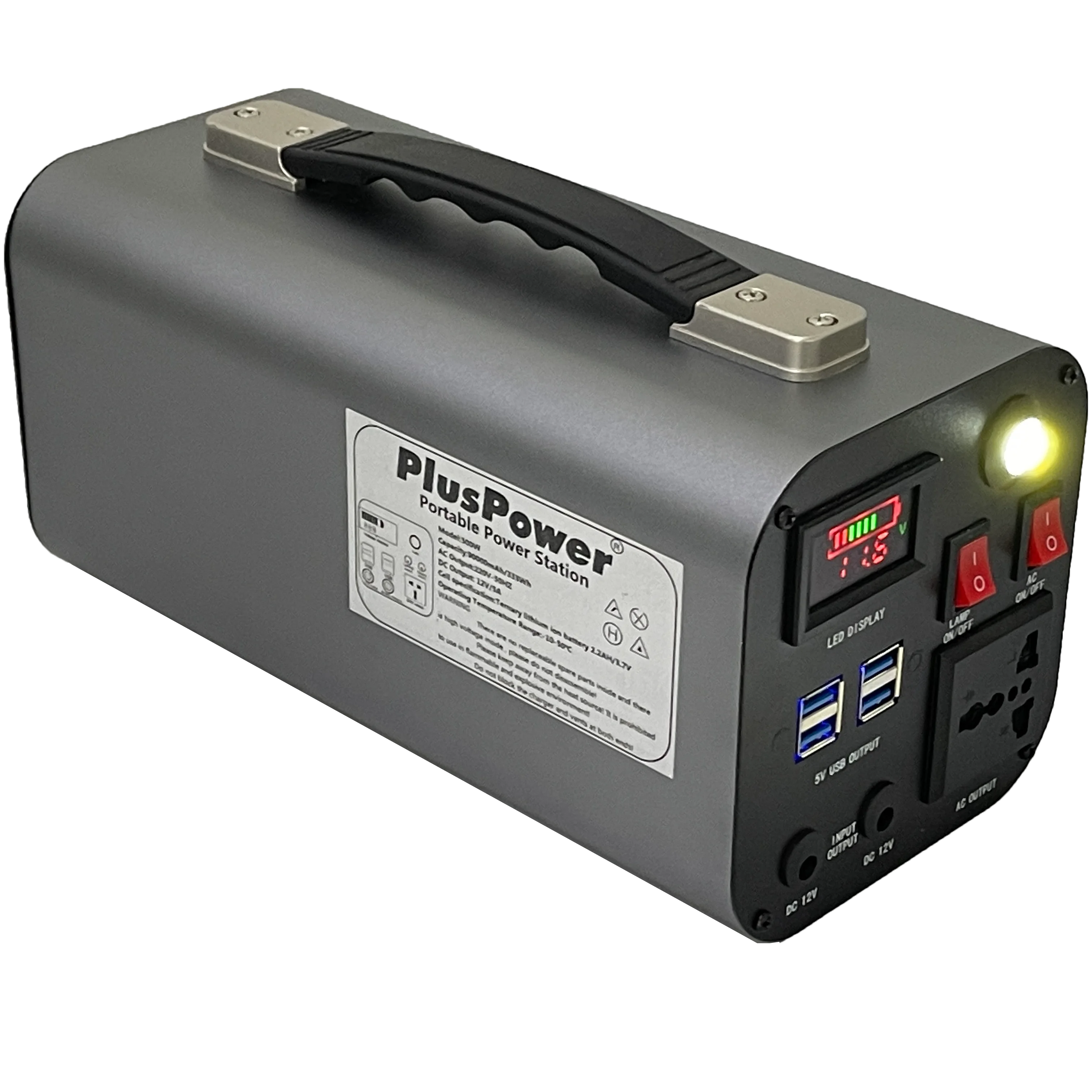 Plusrite eco series power banck 500W Lithium Battery Portable Power Station