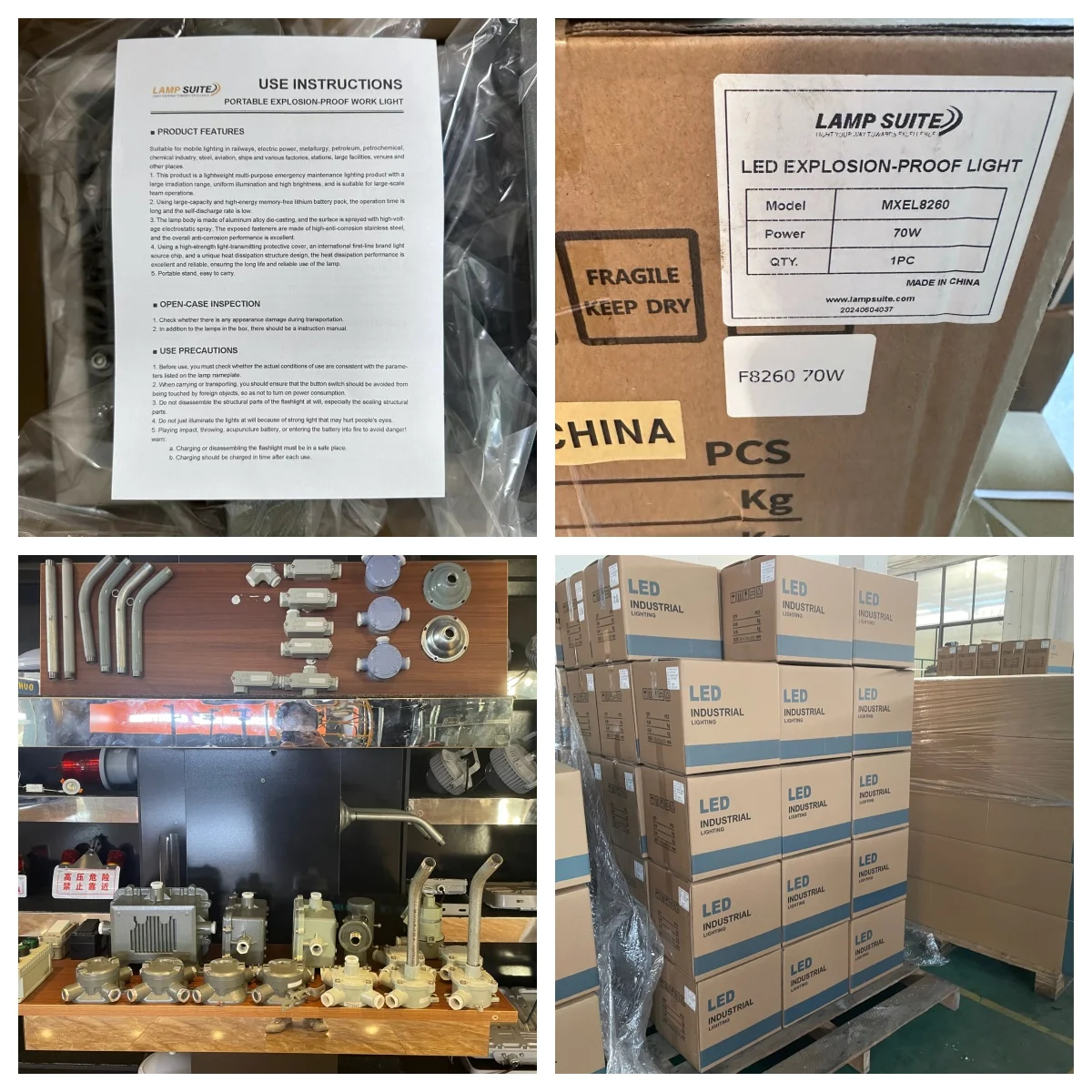 ATEX LED Explosion Proof Canopy Light 300W IP67 240W 280W Anti-explosive High Bay Lighting For Explosive Gas Atmosphere