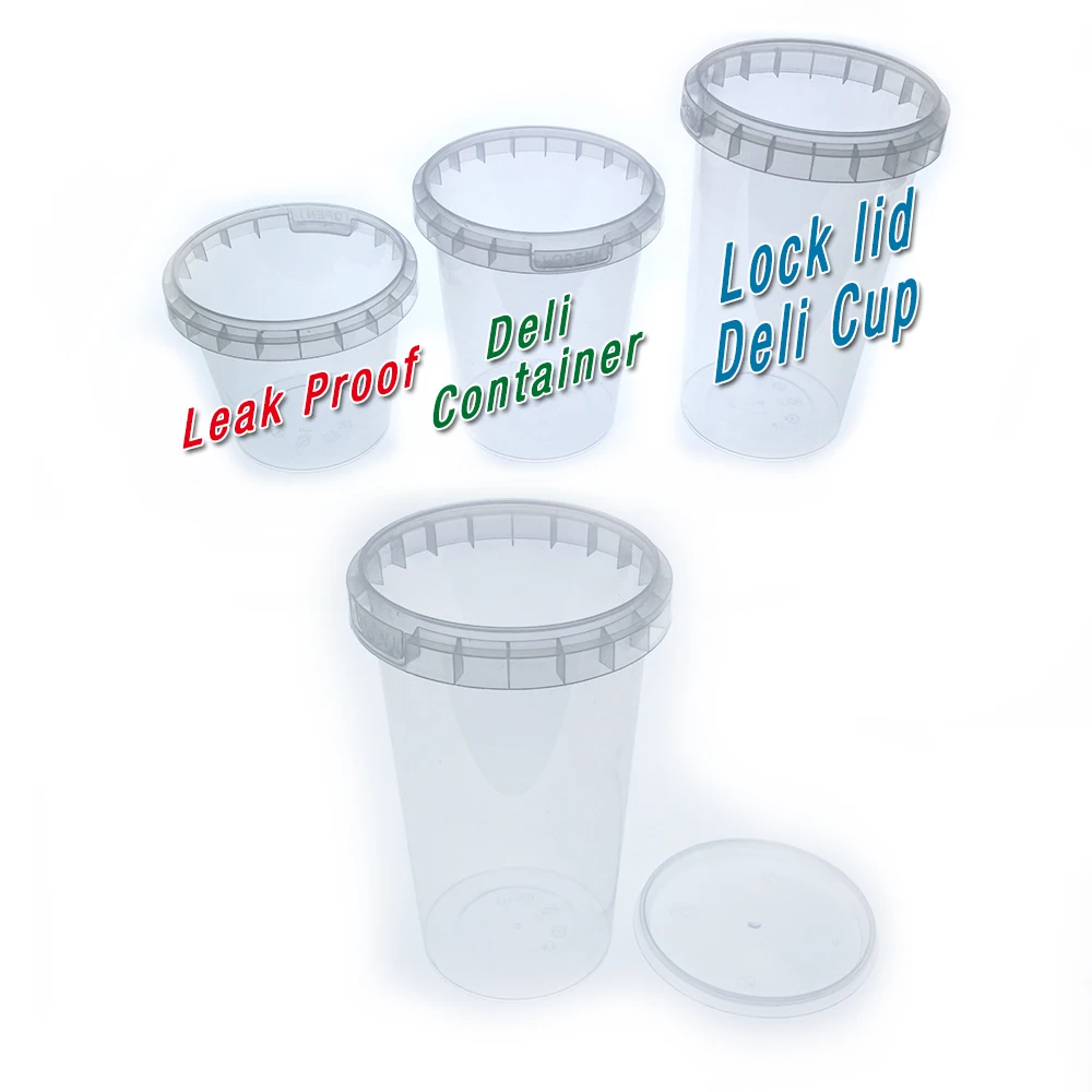 Disposable pp bouillon hard plastic small seasoning cup with lid
