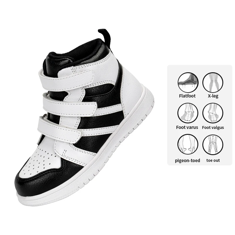 Princepard Breathable Kids Orthopedic Shoes Children Winter Sport Shoes for Kids Flat Foot O Legs and X Legs orthopedic soles
