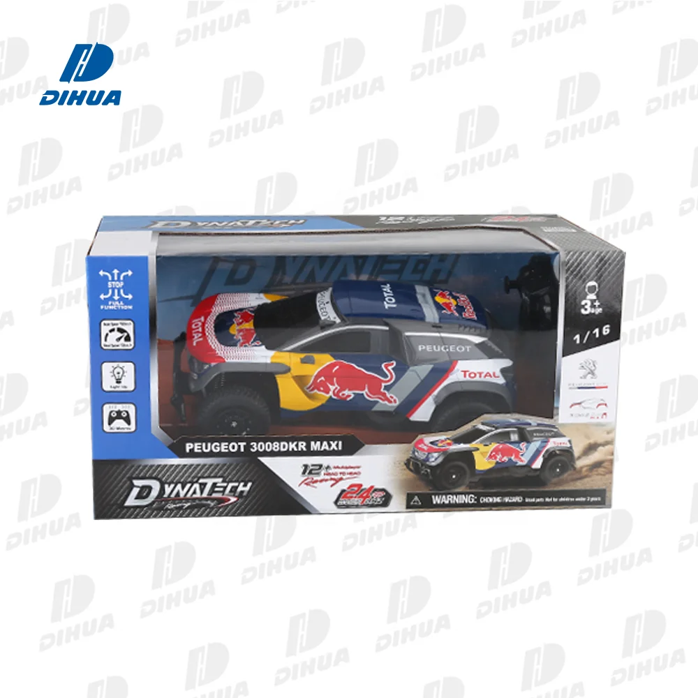 Игрушка с дистанционным управлением 2 4 ГГц красный бык PEUGEOT 3008 DKR Макси масштаб 1/16 модель Дрифт внедорожник гоночный Радиоуправляемый автомобиль для детей-12 км/ч