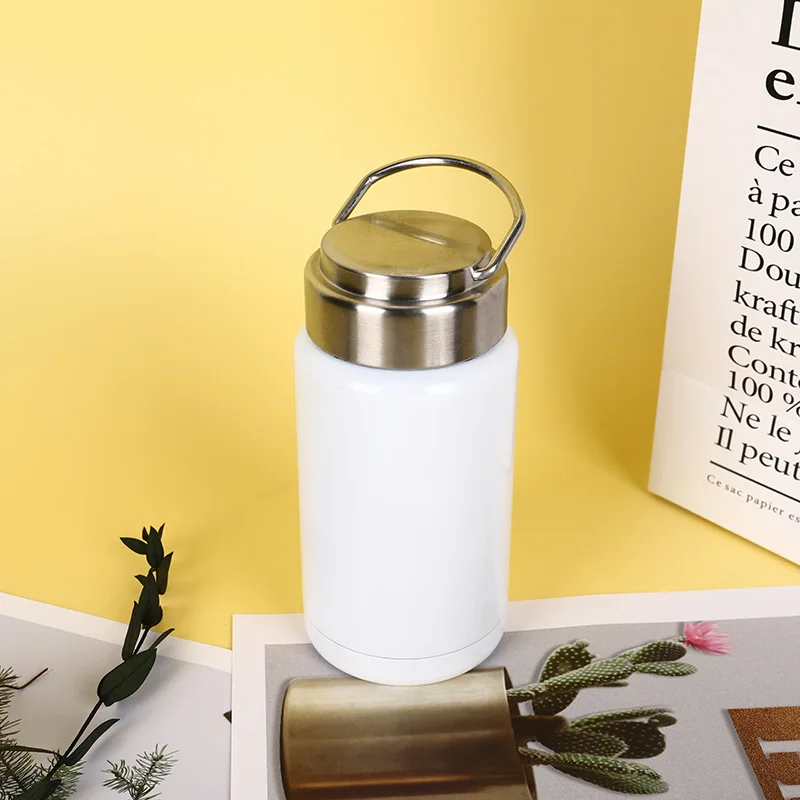 350ml Double-layer vacuum insulation cup Japanese simple 304 stainless steel water cup Vacuum Thermos Travel Mug