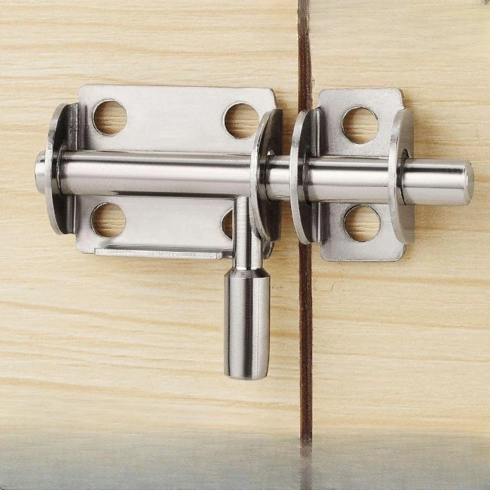 304 из нержавеющей стали деревянные двери и окна Противоугонный Болт замок, утолщенный открытый дверной болт для ванной комнаты